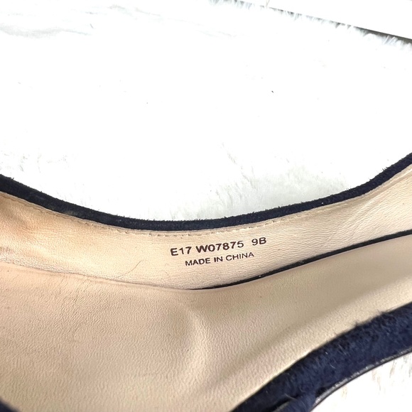 🚫SOLD!*|•COLE HAAN•| Navy Suede Cut Out Chunk Heel Dress Shoe* - Picture 16 of 16